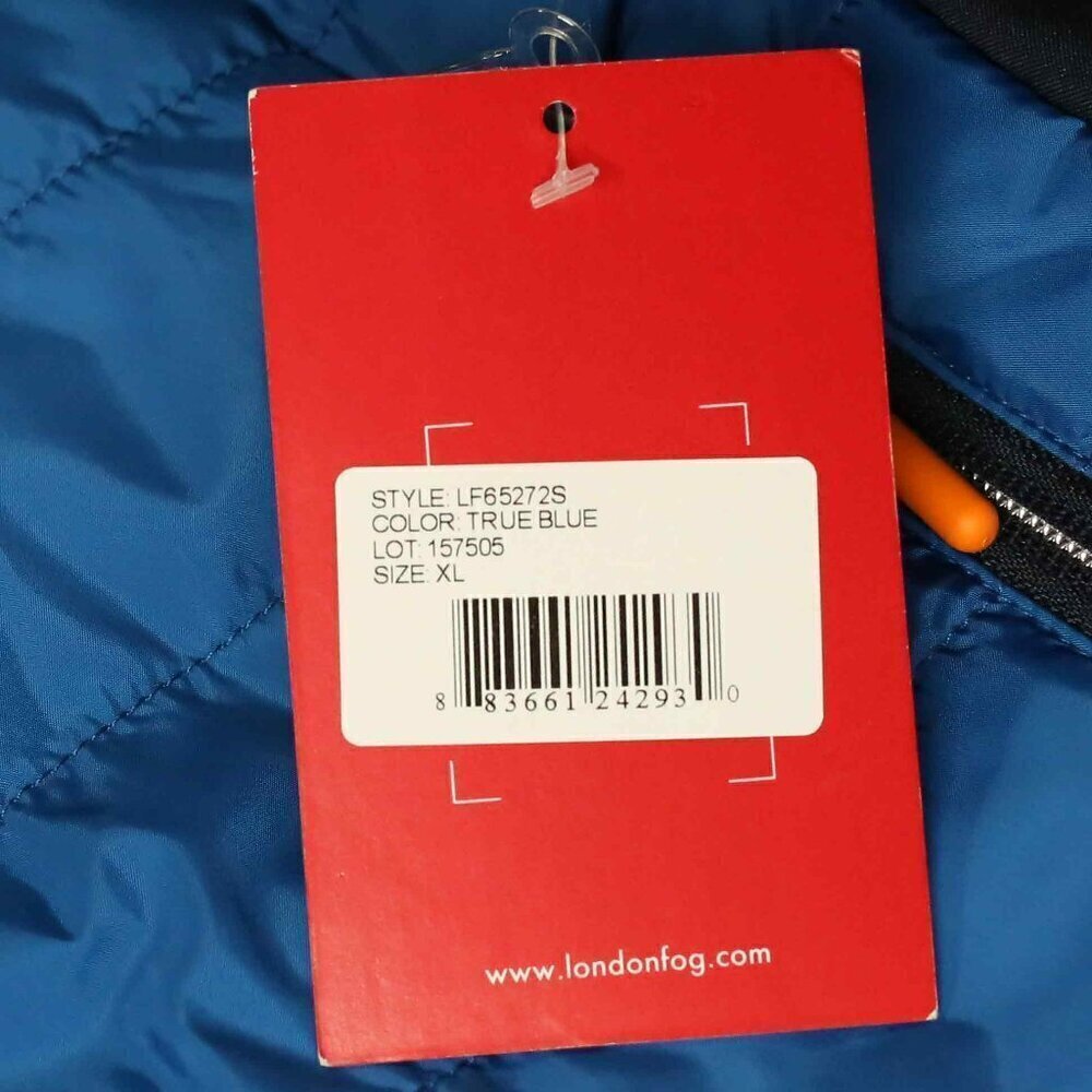 NWT! Mens London Fog Mixed Media Active Jacket, True Blue, Size XL - Picture 10 of 10